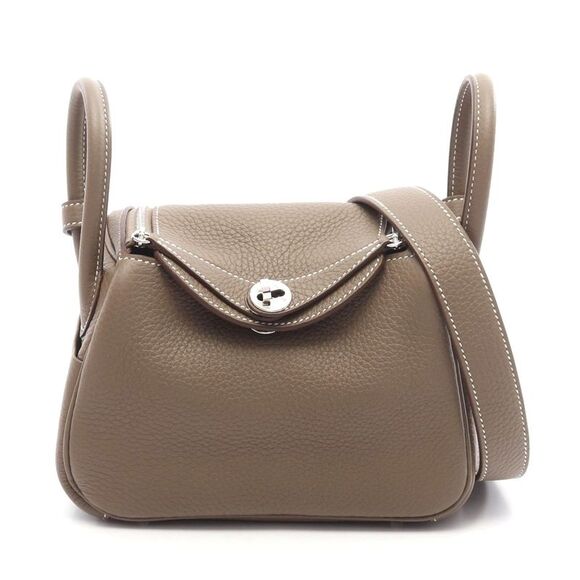 Hermes Lindy Mini Etoupe Shoulder Bag - Picture 1 of 7